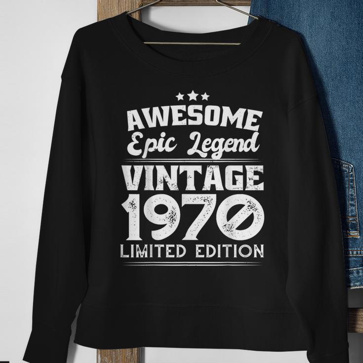 Gebaut Im 70Er Vintage Original Epische Legende Sweatshirt Geschenke für alte Frauen