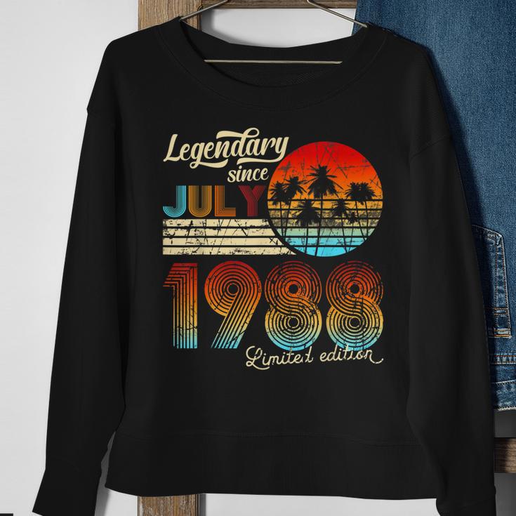 Geburtstag Legendary Since Juli 1988 Geschenk Sweatshirt Geschenke für alte Frauen