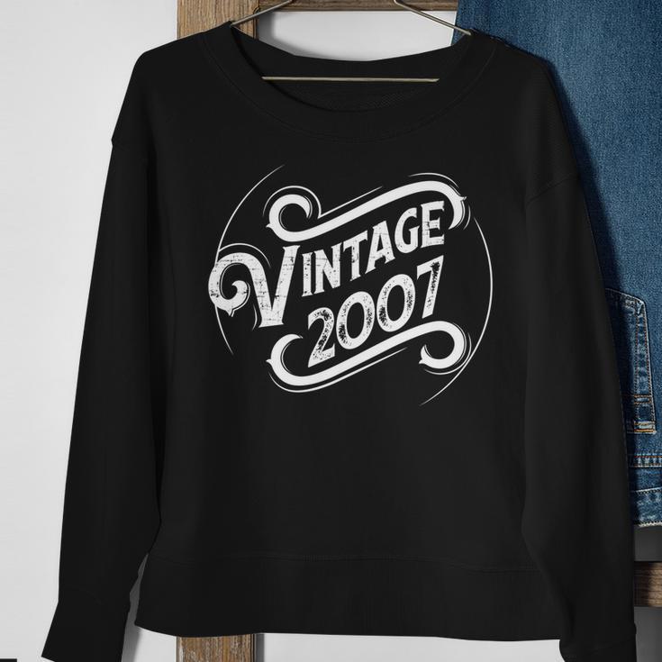 Geburtstag Vintage 2007 Sweatshirt Geschenke für alte Frauen