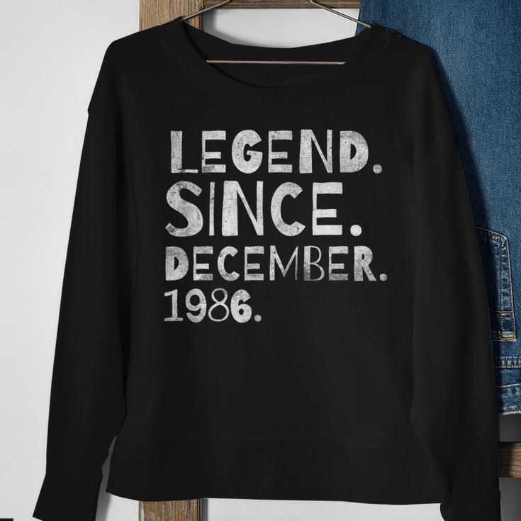 Geburtstagslegende Seit Dezember 1986 Born Day Jungen Mädchen Sweatshirt Geschenke für alte Frauen