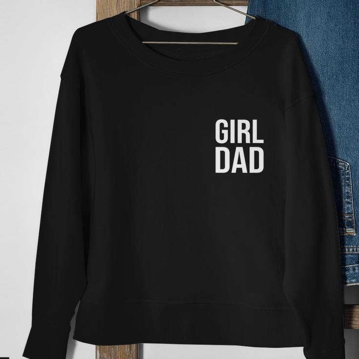 Girl Dad Pocket Print Daddy Papa Fathers Day Sweatshirt Gifts for Old Women