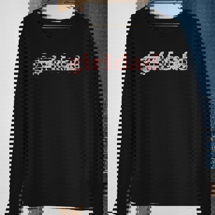 Girldad Girl Dad Vintage Distressed Men Women Sweatshirt Graphic Print Unisex Gifts for Old Women Girldad Girl Dad Vintage Distressed Men Women Sweatshirt Graphic Print Unisex Gifts for Old Women