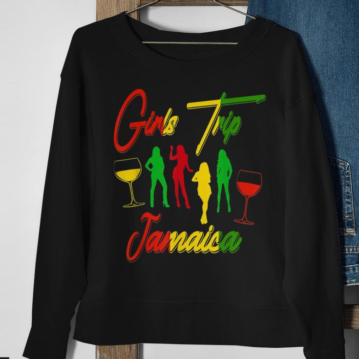 Girls Trip Jamaica Birthday Bride Squad Vacation Souvenir Sweatshirt Gifts for Old Women