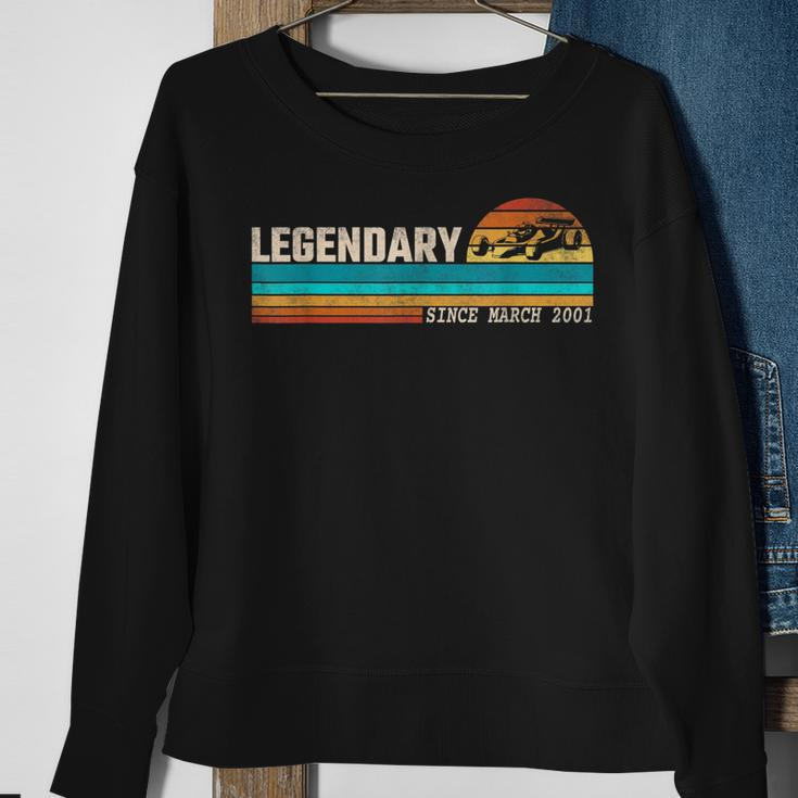 Gokart Driver Legend Seit März 2001 Geburtstag Sweatshirt Geschenke für alte Frauen