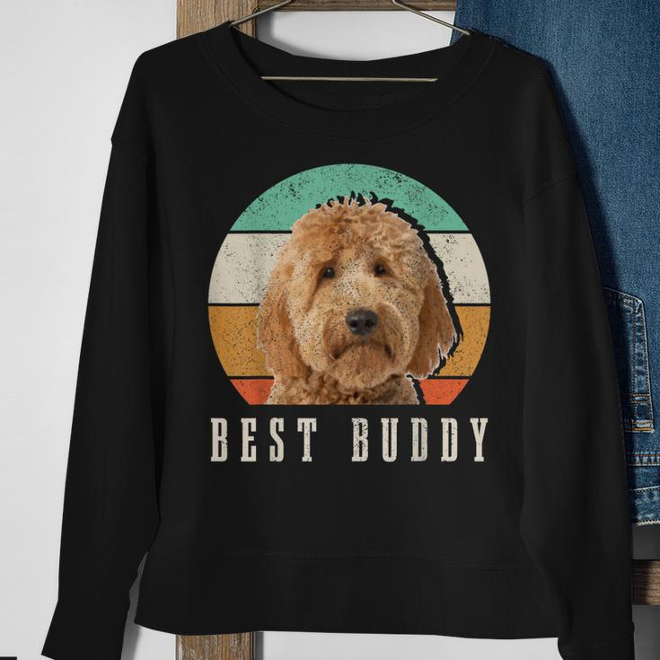 Goldendoodle Dad Doodle Mom Best Buddy Retro Vintage Dog Sweatshirt Gifts for Old Women