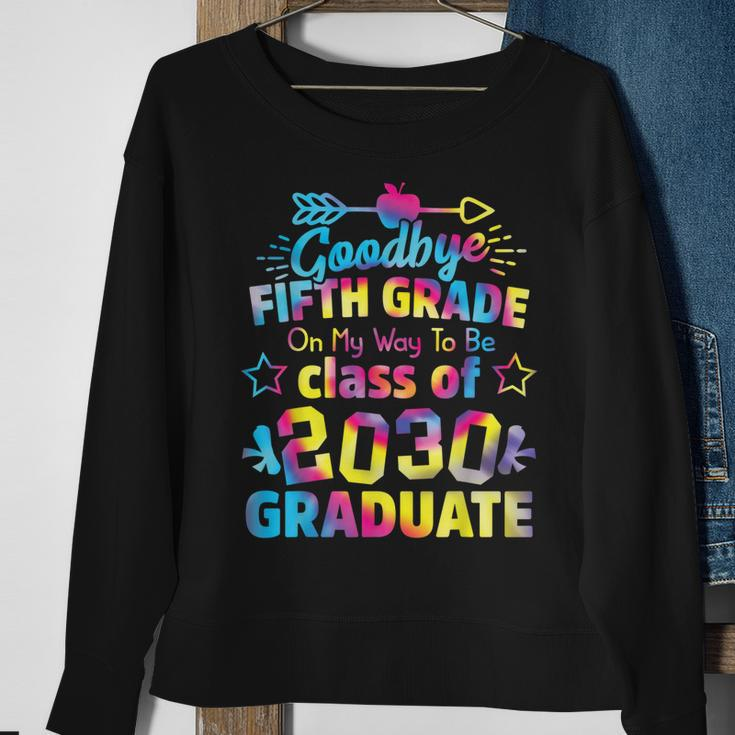 Goodbye 5Th Grade Class Of 2030 Grad Hello 6Th Grade Sweatshirt Gifts for Old Women