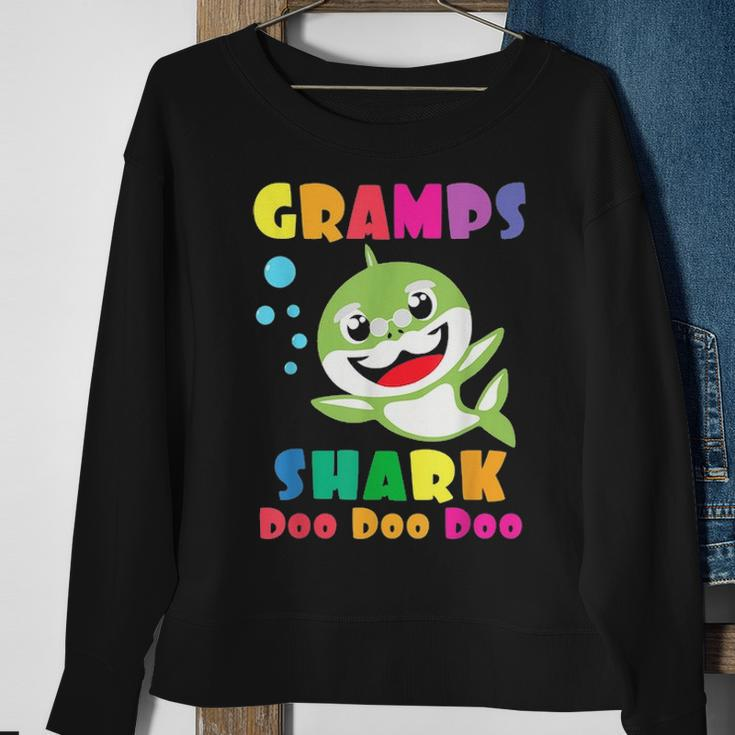 Gramps Shark Funny Fathers Day Gift For Mens Dad Sweatshirt Gifts for Old Women