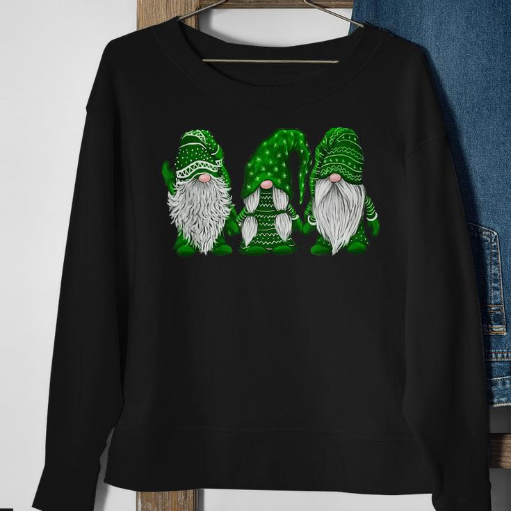 Green Sweater Gnome Design St Patricks Day Irish Gnome Sweatshirt Gifts for Old Women