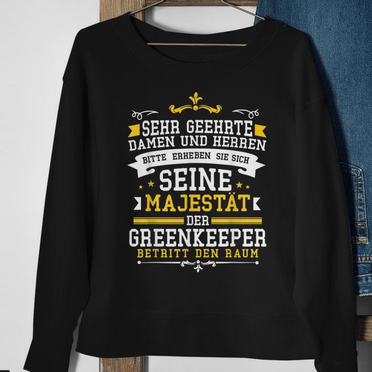 Greenkeeper Geschenk Fußball Rasenplatz Pflege Sprüche Sweatshirt Geschenke für alte Frauen