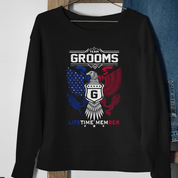 Grooms Name - Grooms Eagle Lifetime Member Sweatshirt Gifts for Old Women