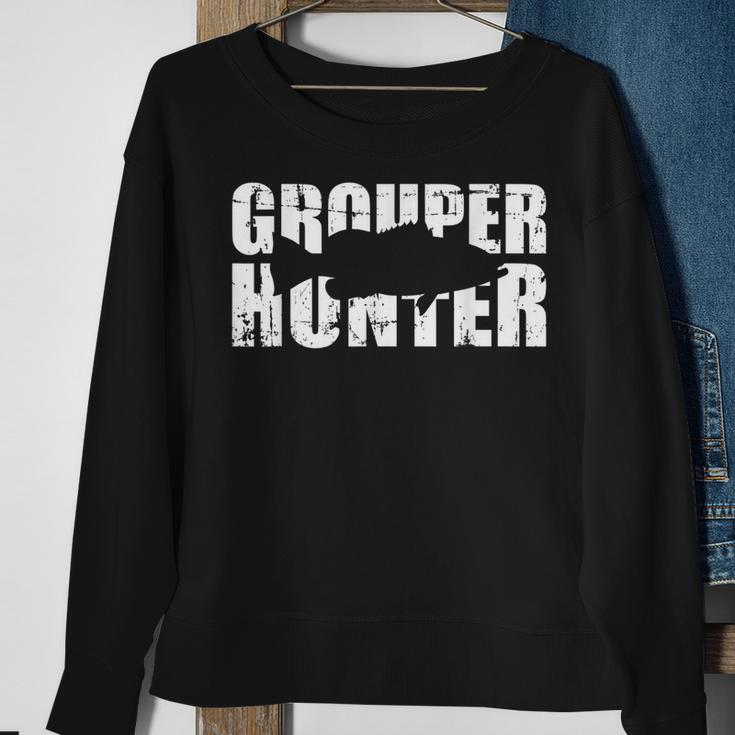 Grouper Hunter Sweatshirt Gifts for Old Women