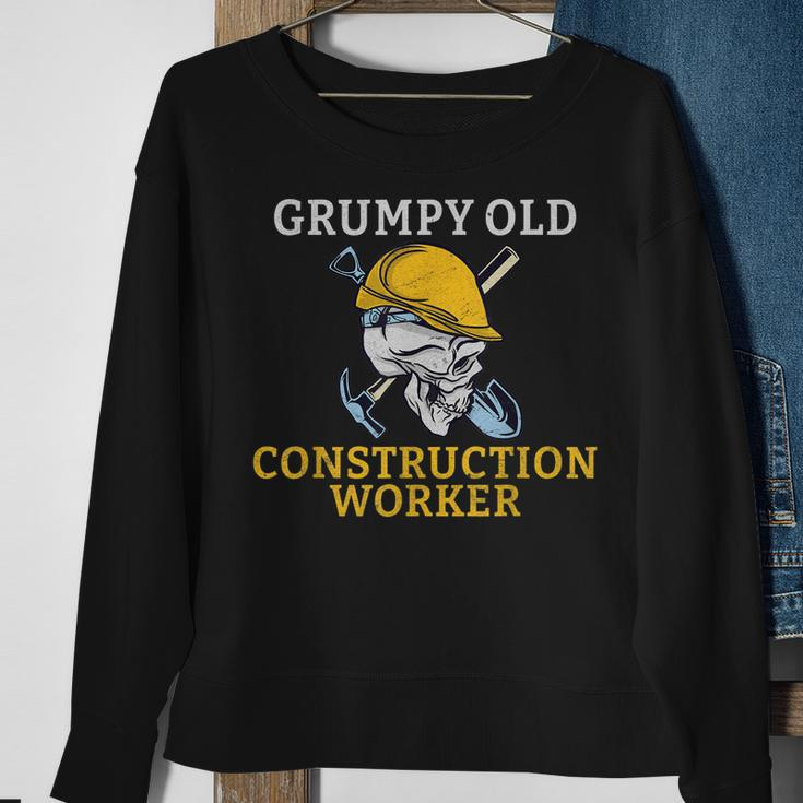 Grumpy Old Construction Worker Sweatshirt Gifts for Old Women