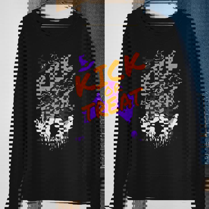Halloween For Soccer Players With A Soccer Ball Men Women Sweatshirt Graphic Print Unisex Gifts for Old Women