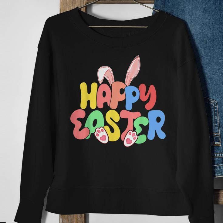 Happy Easter Easter Bunny Ears Easter Egg Hunt Matching Sweatshirt Gifts for Old Women
