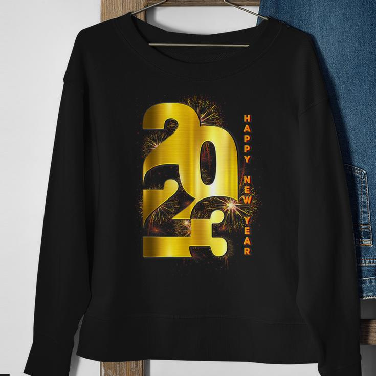 Happy New Year 2023 New Years Eve Party Supplies 2023 Men Women Sweatshirt Graphic Print Unisex Gifts for Old Women