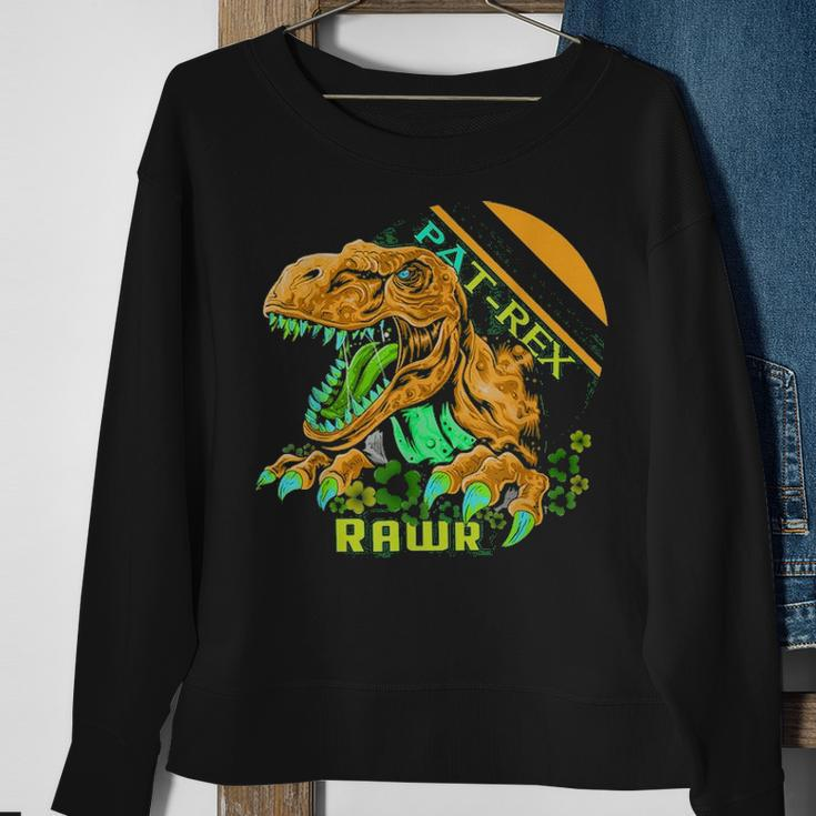 Happy Pat Rex DayRex Dinosaur St Patricks Day Sweatshirt Gifts for Old Women