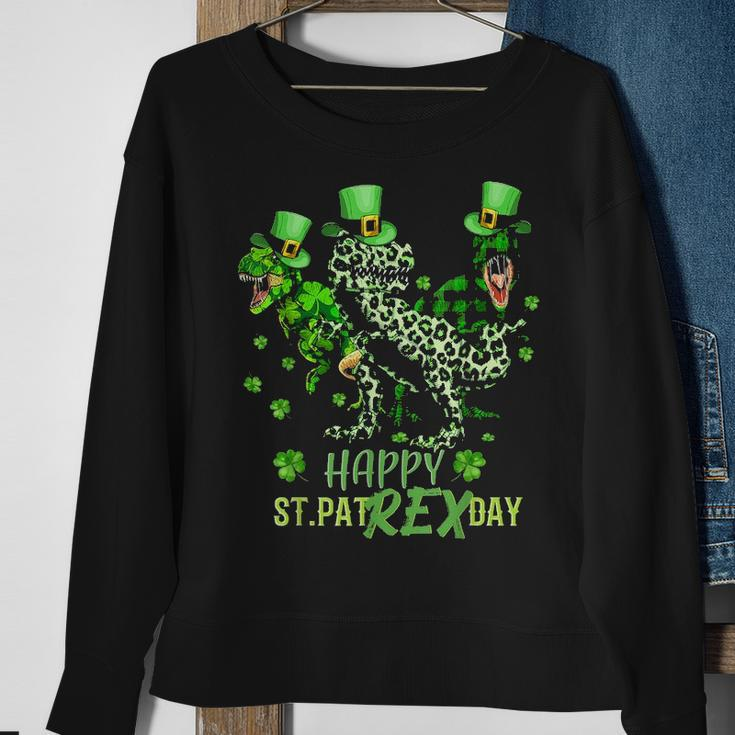 Happy St Patrex DayRex Lover Funny St Patricks Day Sweatshirt Gifts for Old Women