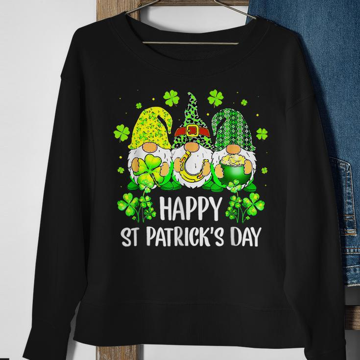 Happy St Patricks Day Irish Shamrock Love Lucky Leaf Sweatshirt Gifts for Old Women
