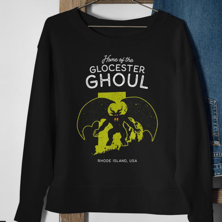 Heimat Des Glocester Ghuls Rhode Island Usa Cryptid Sweatshirt Geschenke für alte Frauen