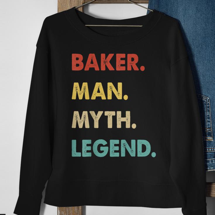 Herren Bäcker Mann Mythos Legende Sweatshirt Geschenke für alte Frauen