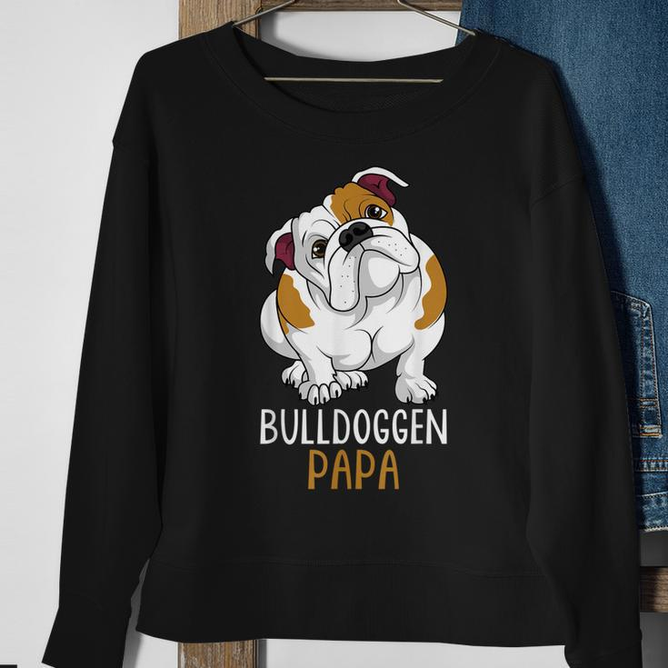 Herren Bulldoggen Papa Hundehalter Englische Bulldogge Sweatshirt Geschenke für alte Frauen