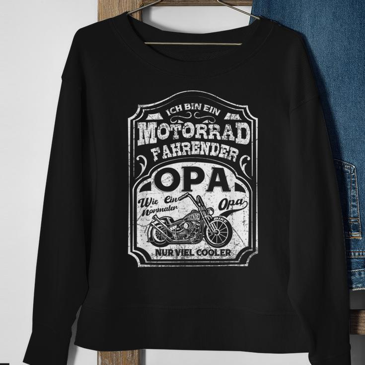 Herren Herren Cooles Motorrad Geschenkidee Opa Sweatshirt Geschenke für alte Frauen
