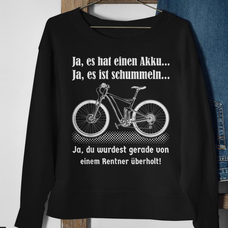 Herren E-Bike Rentner Fahrrad Ebike Elektrofahrrad Spruch Sweatshirt Geschenke für alte Frauen