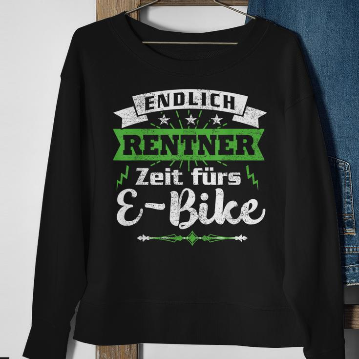 Herren Endlich Rentner Zeit Fürs E-Bike Radfahrer Sweatshirt Geschenke für alte Frauen
