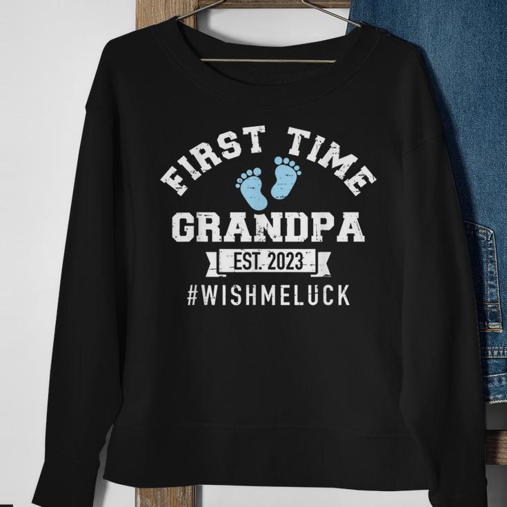 Herren Erster Opa 2023 Wünschen Mir Glück Sweatshirt Geschenke für alte Frauen