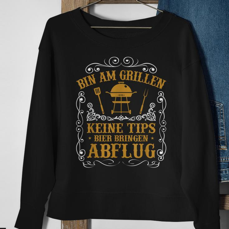 Herren Grill Barbecue Spruch Bbq Mir Reichts Ich Geh Grillen Sweatshirt Geschenke für alte Frauen