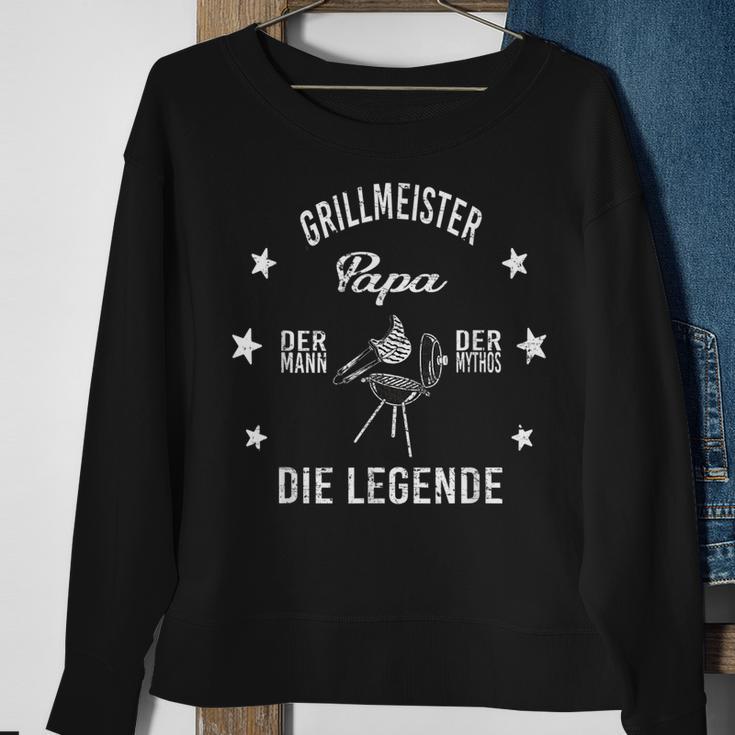 Herren Grillmeister Papa Die Legende Sweatshirt Geschenke für alte Frauen