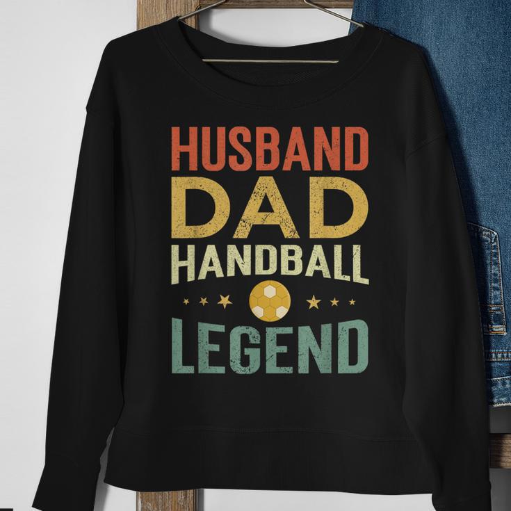 Herren Handball Legende & Vater Retro Sweatshirt, Perfekt für Spieler Geschenke für alte Frauen