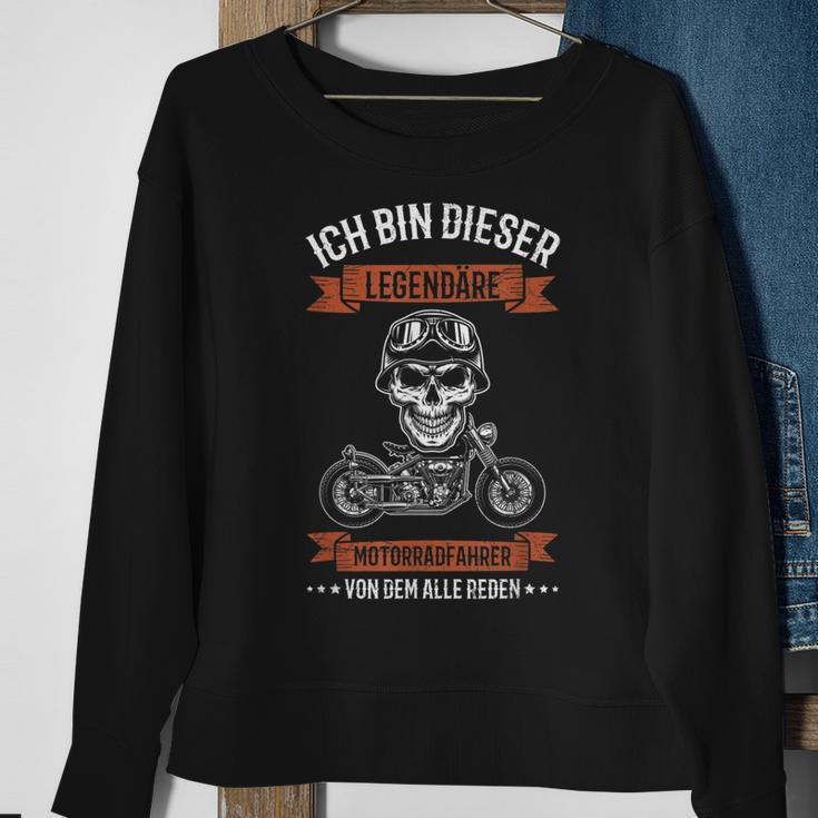 Herren Ich Bin Dieser Legendäre Motorradfahrer Biker Motorrad Sweatshirt Geschenke für alte Frauen