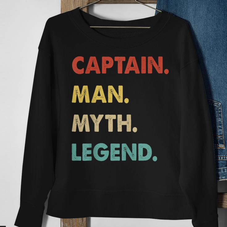 Herren Kapitän Mann Mythos Legende Sweatshirt Geschenke für alte Frauen
