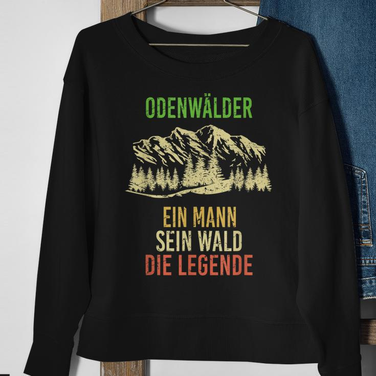 Herren Odenwälder Ein Mann Sein Wald Die Legende Sweatshirt Geschenke für alte Frauen