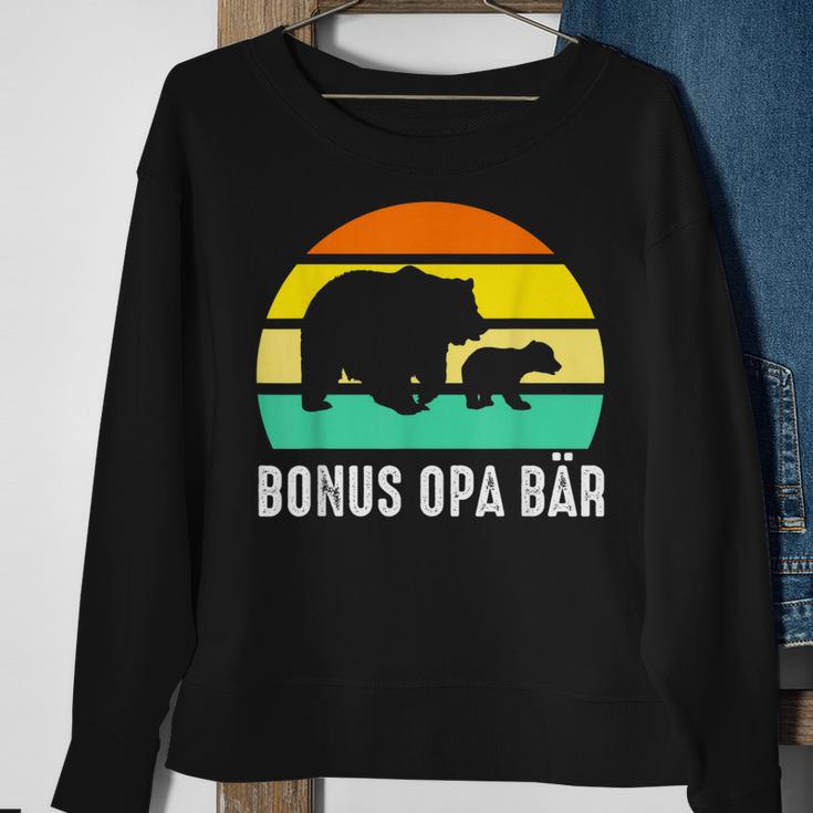 Herren Opa Bär Bonus Opa Bär Sweatshirt Geschenke für alte Frauen