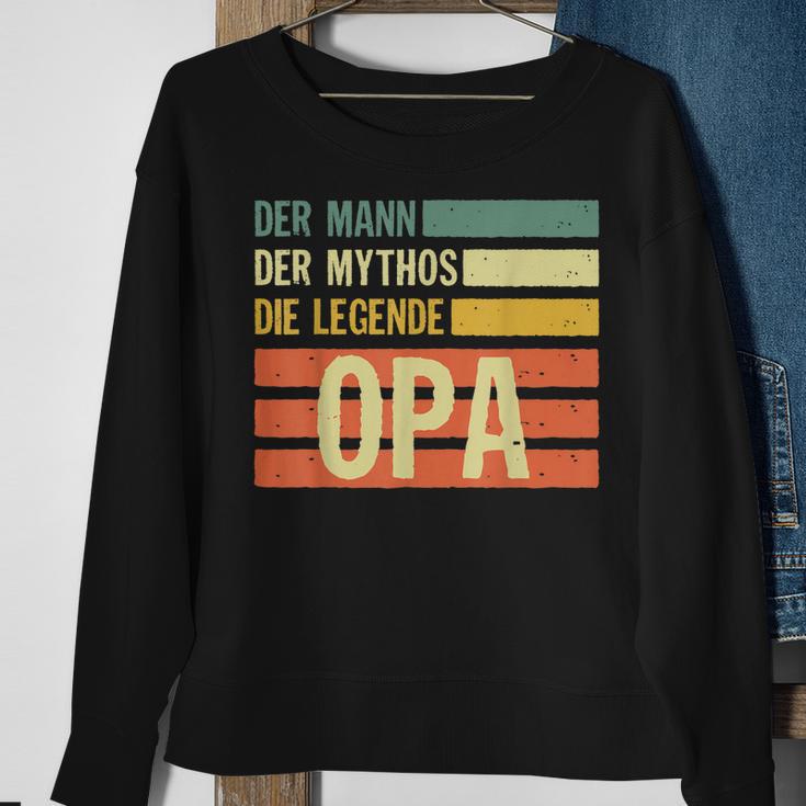 Herren Opa Der Mann Der Mythos Die Legende Lustiges Geschenk Sweatshirt Geschenke für alte Frauen