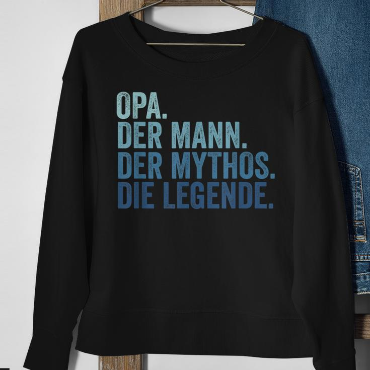 Herren Opa Der Mann Der Mythos Die Legende Vintage Retro Opa Sweatshirt Geschenke für alte Frauen