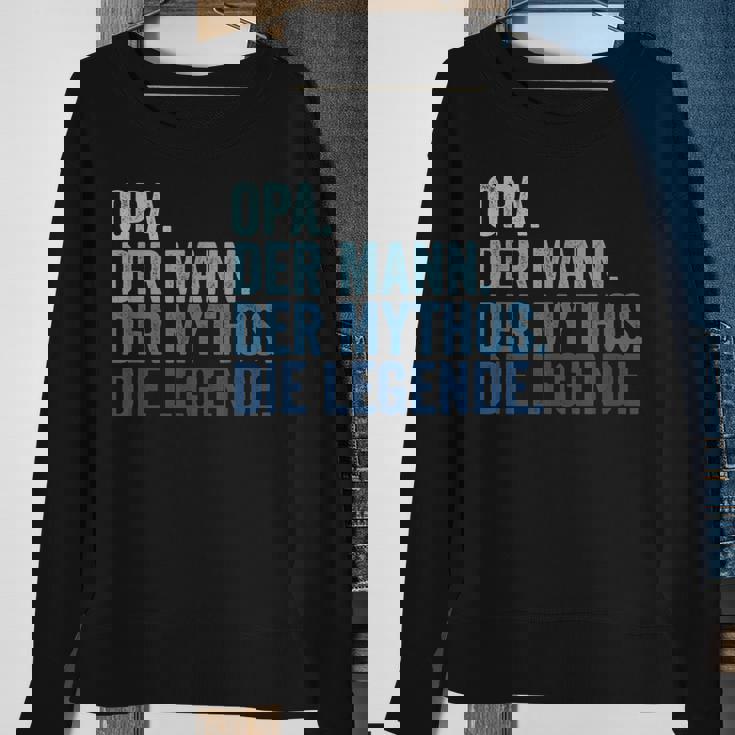 Herren Opa Der Mann Der Mythos Die Legende Vintage Retro Opa Sweatshirt Geschenke für alte Frauen
