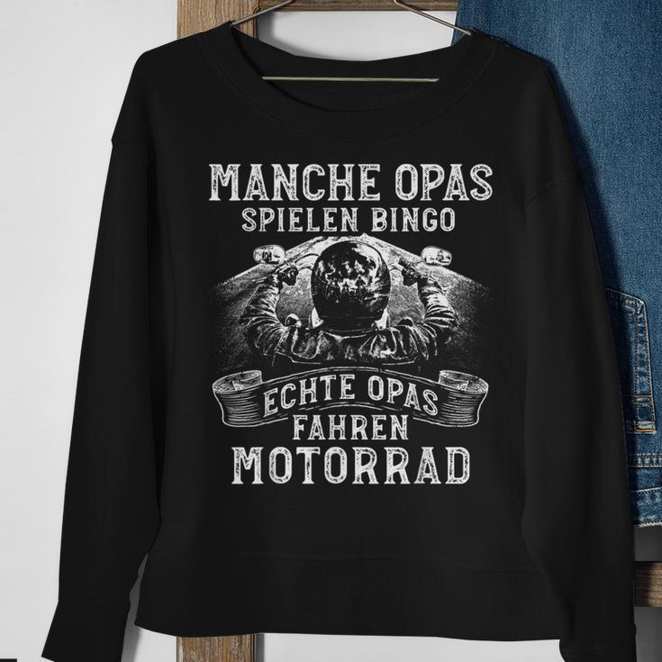 Herren Opa Motorrad Biker Bingo Ältere Motorradfahrer Sweatshirt Geschenke für alte Frauen