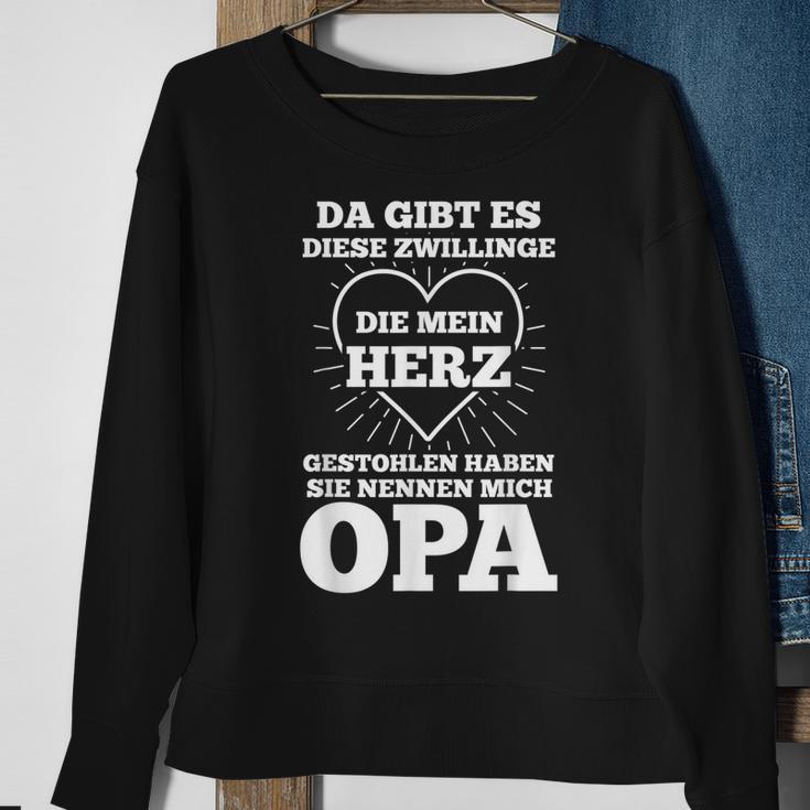 Herren Opa Zwilling Enkel Großvater Sweatshirt Geschenke für alte Frauen