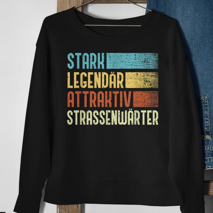 Herren Straßenwärter Stark Legendär Attraktiv Strassenwärter Sweatshirt Geschenke für alte Frauen