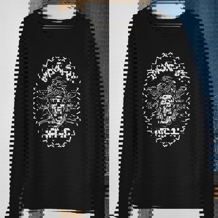 Herren Sweatshirt zum 60. Geburtstag, Heavy Metal Rockstar & Gitarre Design Geschenke für alte Frauen