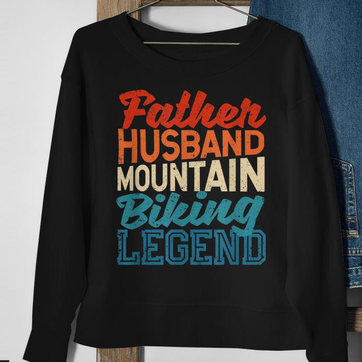 Herren Vater Ehemann Mountainbike Legende Vatertag Biker Sweatshirt Geschenke für alte Frauen