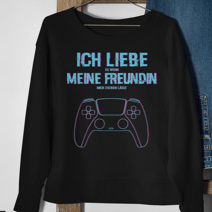 Herren Zocken Ich Liebe Meine Frau Gaming Ps5 Konsole Gamer Sweatshirt Geschenke für alte Frauen