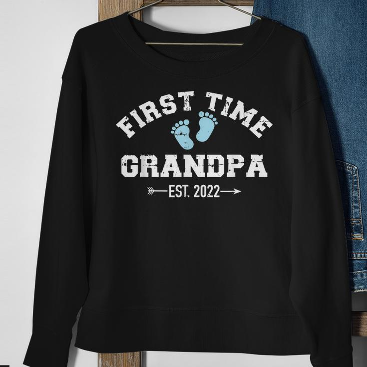 Herren Zum Ersten Mal Opa 2022 Werdender Großvater Sweatshirt Geschenke für alte Frauen