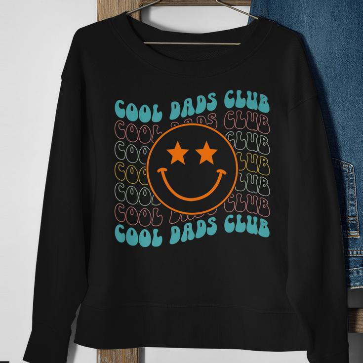 Hippie Face Cool Dads Club Retro Groovy Fathers Day Funny  Sweatshirt Gifts for Old Women
