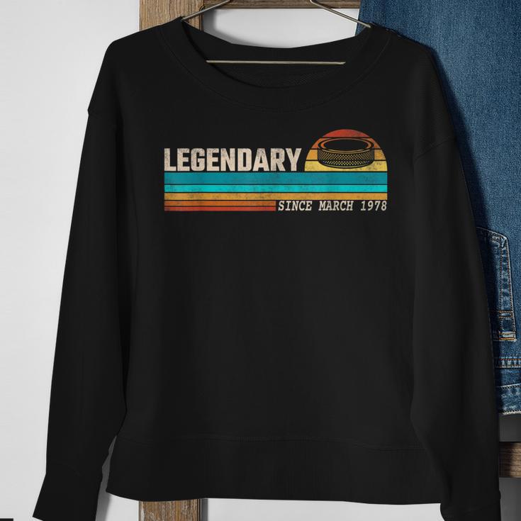 Hockeyspieler Legende Seit März 1978 Geburtstag Sweatshirt Geschenke für alte Frauen