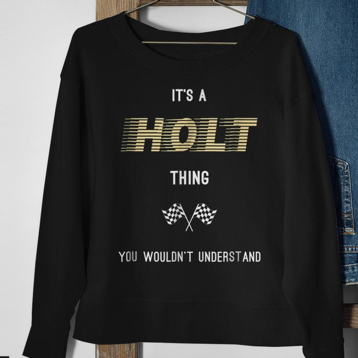 Holt Cool Last Name Family Names Sweatshirt Gifts for Old Women