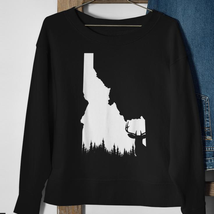 Hunter | Elk & Deer State - Vintage Idaho Hunting Sweatshirt Gifts for Old Women